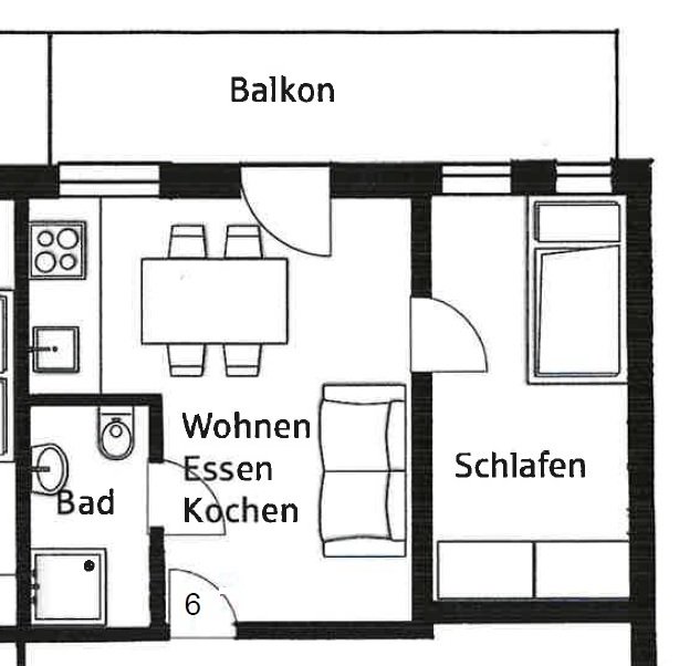 Grundriss Wohnung 6